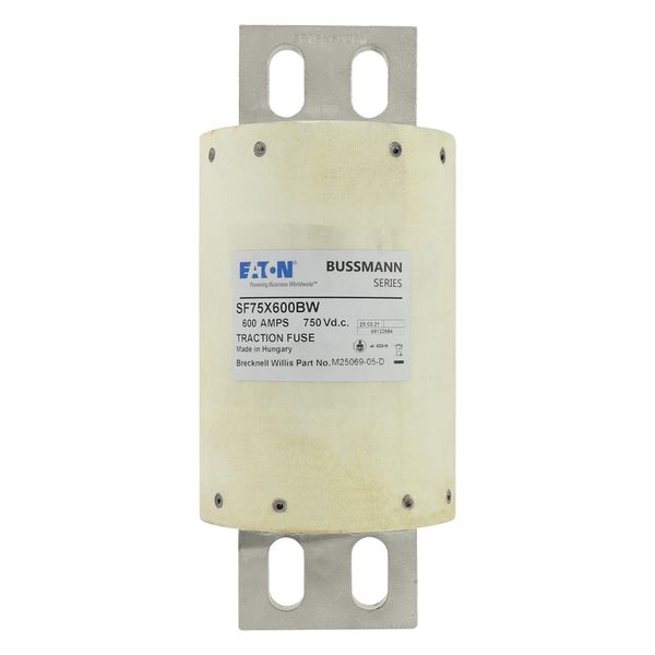 600A  750V dc SEMI-CONDUCTOR FUSE image 25