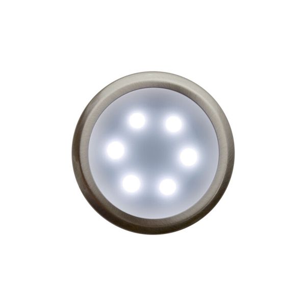 PANLUX Luminaire DEKORA 3 6LED 12VDC 15lm decorative IP20 stainless steel - cold white image 1