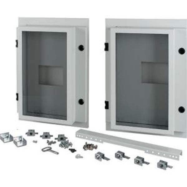 XTMP2N4FCC-XMV-H550W1000 Front cover for 2x NZM4-XMV, fixed, HxW=550x1000mm, IP55, grey image 1