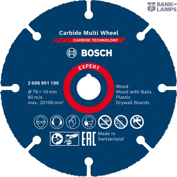 EXPERT Carbide Multi Wheel Cutting Disc 76 mm, 1 mm image 1