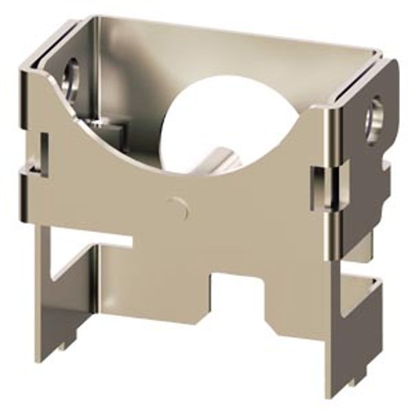 Locking device made of metal, for pushbutton with flat button image 1
