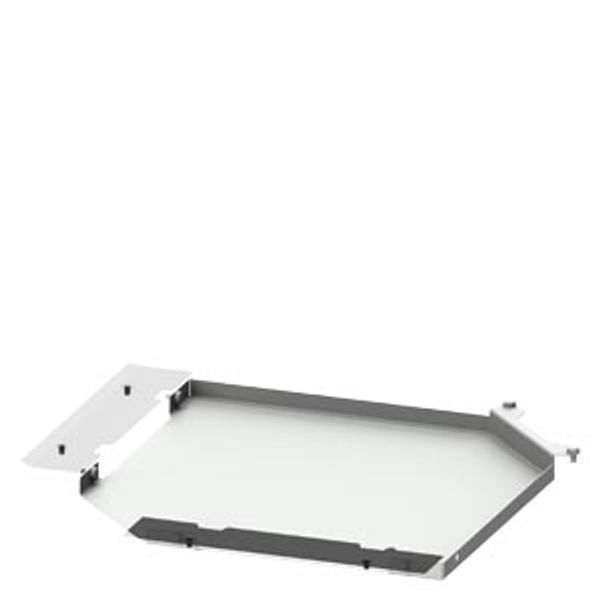 Floor plate for corner cubicle main busbar bottom, IP20, W: 400 mm D: 400 mm image 1