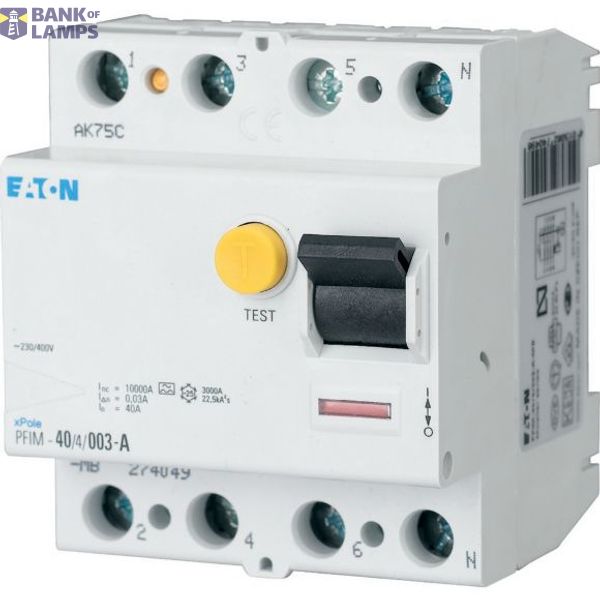 PFIM-40/4/003-A-PK-MB Eaton Moeller series xPole - PFIM Type AC, A, U, R RCCB image 1