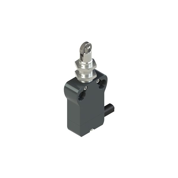Modular prewired switch with plunger with roller and M12 threaded bearing image 1