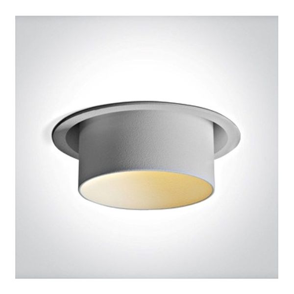 10105Y/W WHITE GU10 10W DARK LIGHT image 1