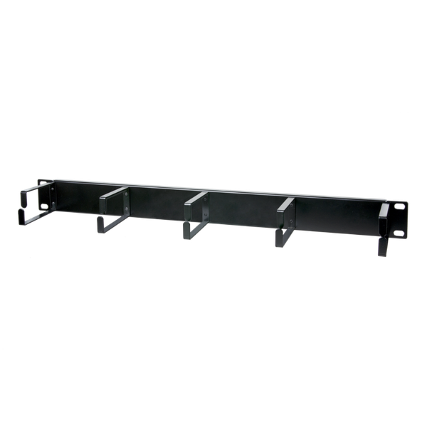 Cable manager 19 inches/1RU 75 mm RAL 9005 black image 3
