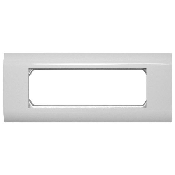 Frame Triple 80x205mm for centralplates 45x45mm, RAL9010 image 1