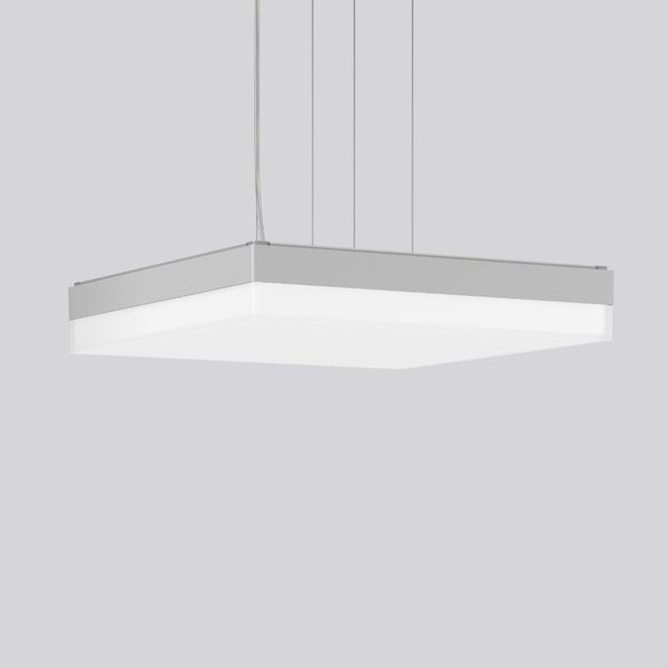 FLAT SLIM square, 27...40 W, 2950...4500 lm, 830, 840, silver, on/off  image 2