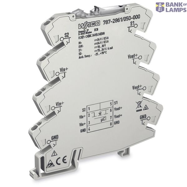 Electronic circuit breaker 1-channel 24 VDC input voltage image 2