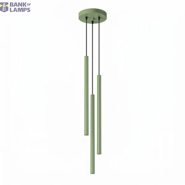 Pendant lamp PASTELO 3P sage image 1