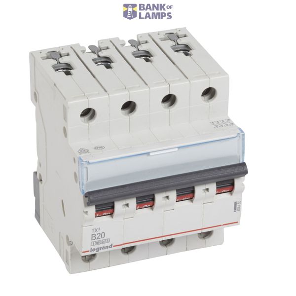MCB TX³ 10000 - 4P - 400 V~ - 20 A - B curve image 2