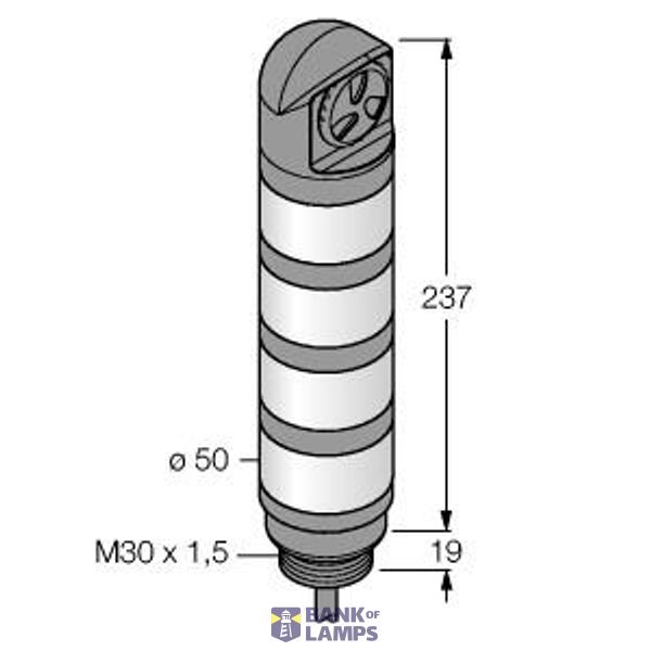LED Signal Light Tower Light   TL50BGYRALS image 1