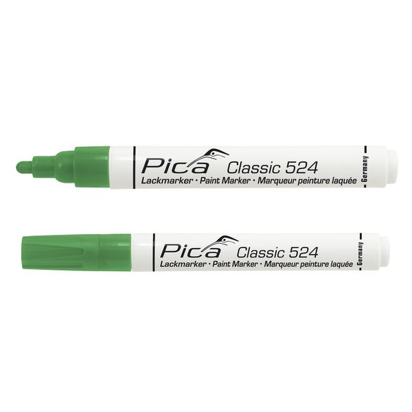 Pica 10 pcs 524/36 Paint Marker 2-4mm Round Tip Green image 3