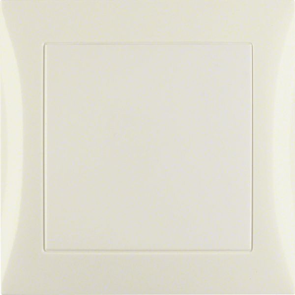 Mains adapter frame, S.1, white glossy image 1
