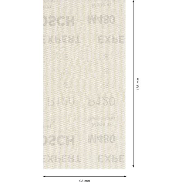 EXPERT M480 Sanding Net for Orbital Sanders 93 x 186 mm, G 120, 50-pc image 2
