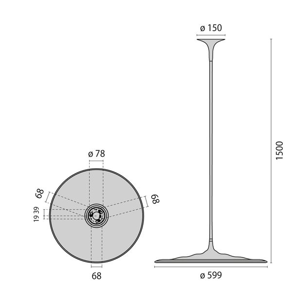 LIQUID PL M3(150CM) WIT 55W 3000K DALI image 9
