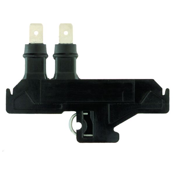 Feed-through terminal block, Flat-blade connection, black, 2.5 mm², 16 A, 800 V, Number of connections: 2 image 1