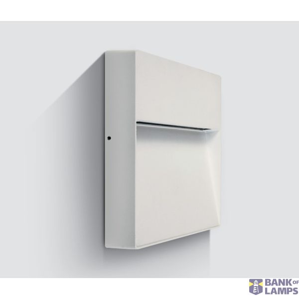 WHITE WALL LIGHT 9W WW IP54 230V image 1