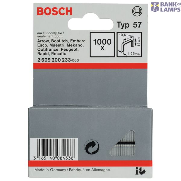 Fine wire staple, type 57 10.6 x 1.25 x 14 mm image 2