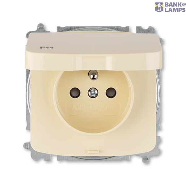 5519A-A02997 C Socket Outlets CSN-Norm with Hinged Lid white - Tango image 1