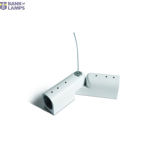 42004PG/W WHITE P&P SUSPENDED/SURFACE ADJUSTABLE CORNER IP20 image 1