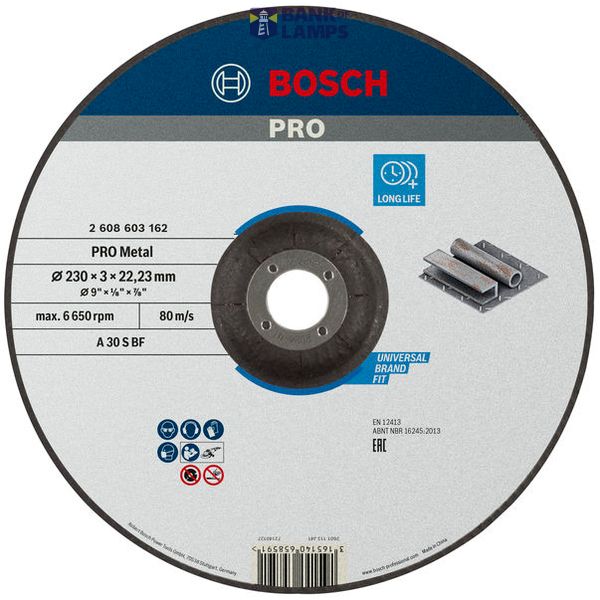 Standard for Metal cutting disc with depressed centre A 30 S BF, 230 mm, 22,23 mm, 3,0 mm image 1