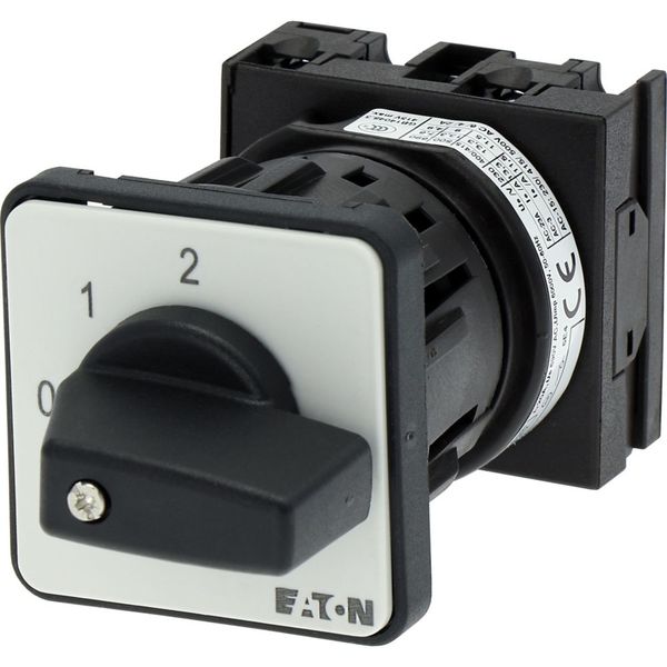 T0-1-8310/EZ Step switches, T0, 20 A, centre mounting, 1 contact unit(s), Contacts: 2, 45 °, maintained, With 0 (Off) position, 0-2, Design number 8310 image 20