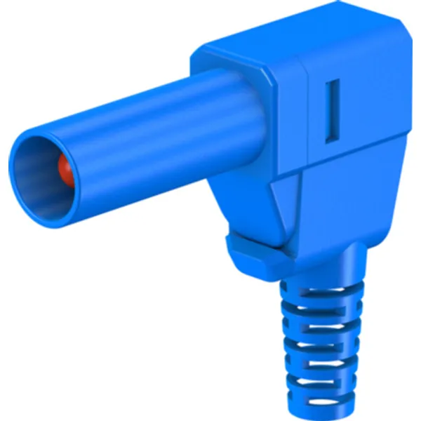 4 mm plug, solder connection, 2.5 mm², CAT II, blue, 22.2667-23 image 1