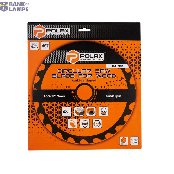 Circular saw blade for wood, carbide tipped 300x32.0/30.0 48Т image 2
