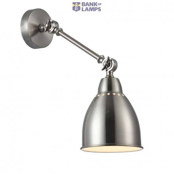 Modern Domino Wall Lamp Nickel image 4