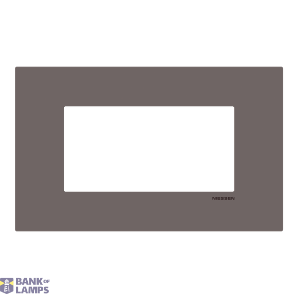 Frame - 1-gang / 4-modules - Niessen logo - Noble - Taupe image 1