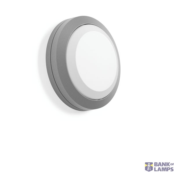 Rounded Midi, 12 W, 650 lm, 830, silver, on/off Ceiling and wall lumin image 1