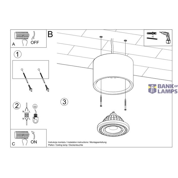 SPOT BASIC 1 NATURAL WOOD GU10 1X40W IP20 image 5