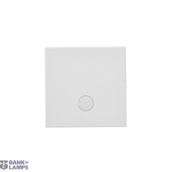 Single button for switches and push buttons, light gray matt image 1
