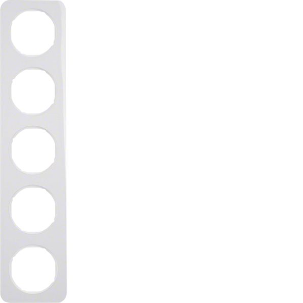 Frame 5gang, R.1, p. white glossy image 1