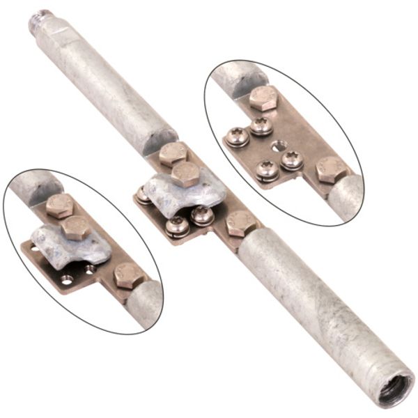 Connector for earth rod screwable image 1