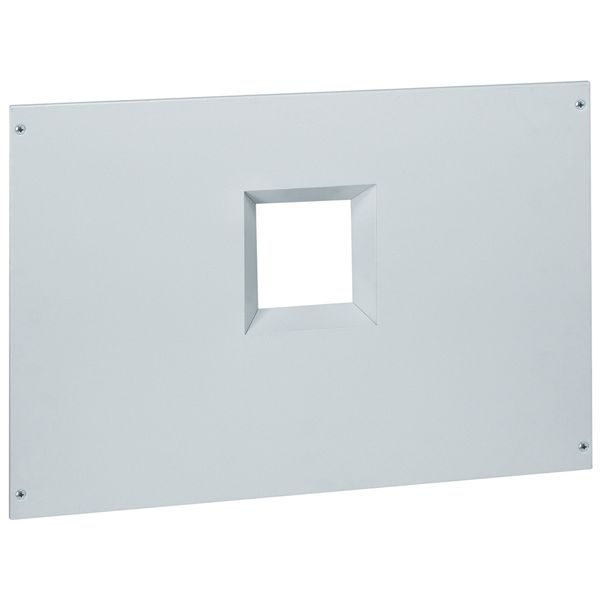 Metal faceplate XL³ 800/4000 - 1 DPX 1600 - horizontal - captive screws - 24 mod image 1