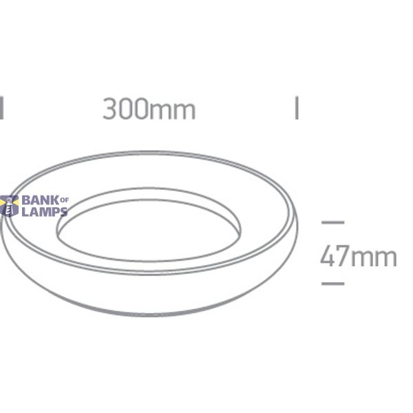 WHITE PLAFO 25W WW IP40 100-240V image 4