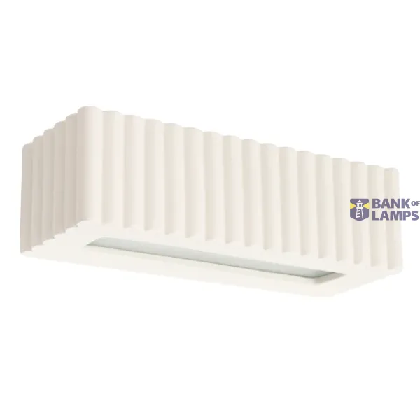Wall lamp ceramic RIGATA beige image 1