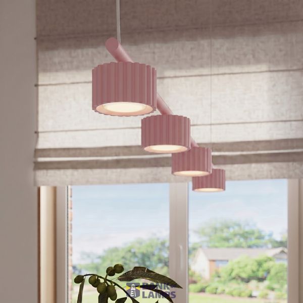 Chandelier AURA 4 pink Gx53 image 4