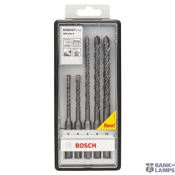 5-piece Robust Line SDS plus-5 hammer drill bit set 5 - 10 mm image 2
