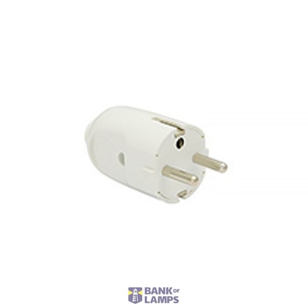 Angle plug 16A 250V IP20 white VWKB 320-01 image 1