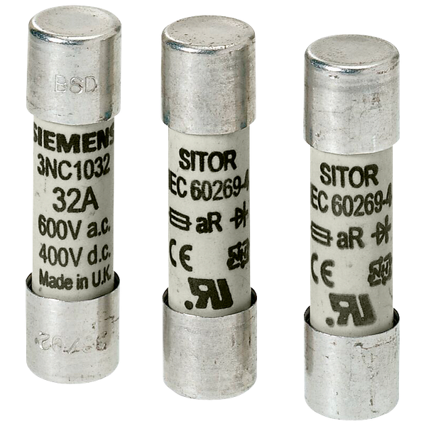Cylindrical fuse 10x38 mm 8 A gR 1100 V DC IEC / 1250 V DC UL / T image 1