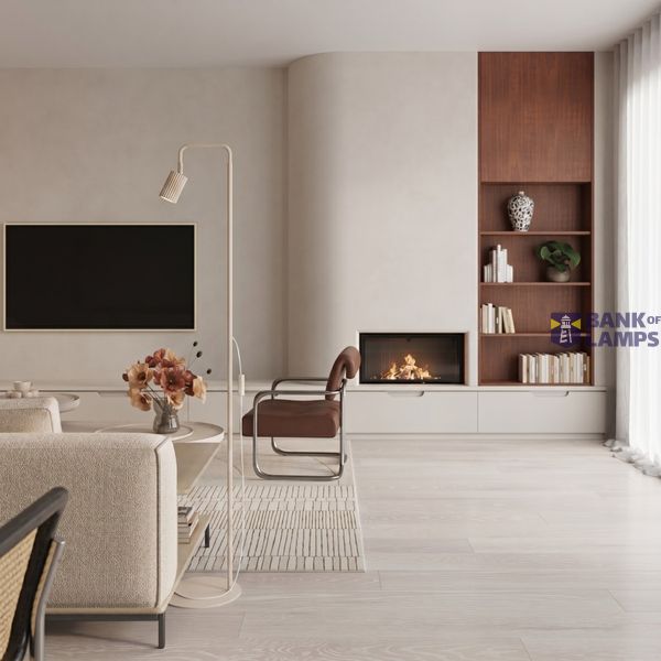 Floor lamp KARBON 1 beige image 4