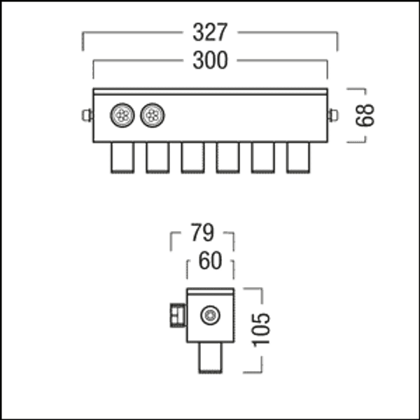 SUSY S 6P 1000-830 EB LDO FX CHMM - Facade projector image 2