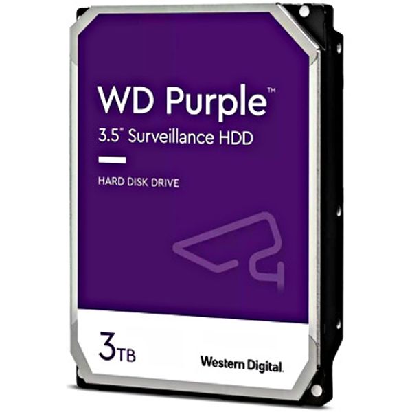 WD Purple Hard Disk 3.5", 3TB SATA3 5400 256MB image 1