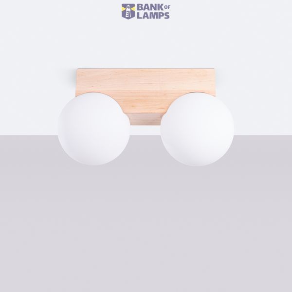 Ceiling lamp BULBO 2 natural wood image 7