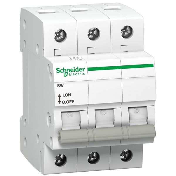 Switch disconnector, Acti9 SW, 3P, 63A, 4.2kA (IEC 60947-3) image 1