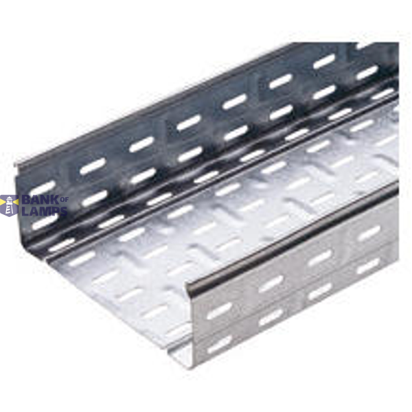 CABLE TRAY WITH TRANSVERSE RIBBING IN GALVANISED STEEL - BRN80 - WIDHT 605MM - FINISHING HDG image 1
