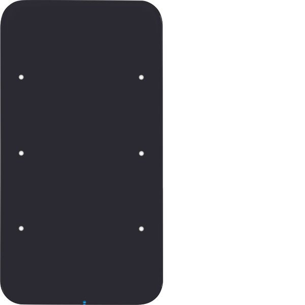 Touch sensor, 3-gang comf, intg bus coupling unit, KNX - R.1, glass bl image 1